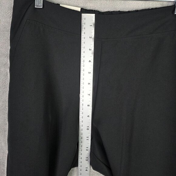 Womens Prologue Black Pull On Wide Leg Pants Mid Rise Polyester Stretch Size M - Picture 4 of 10